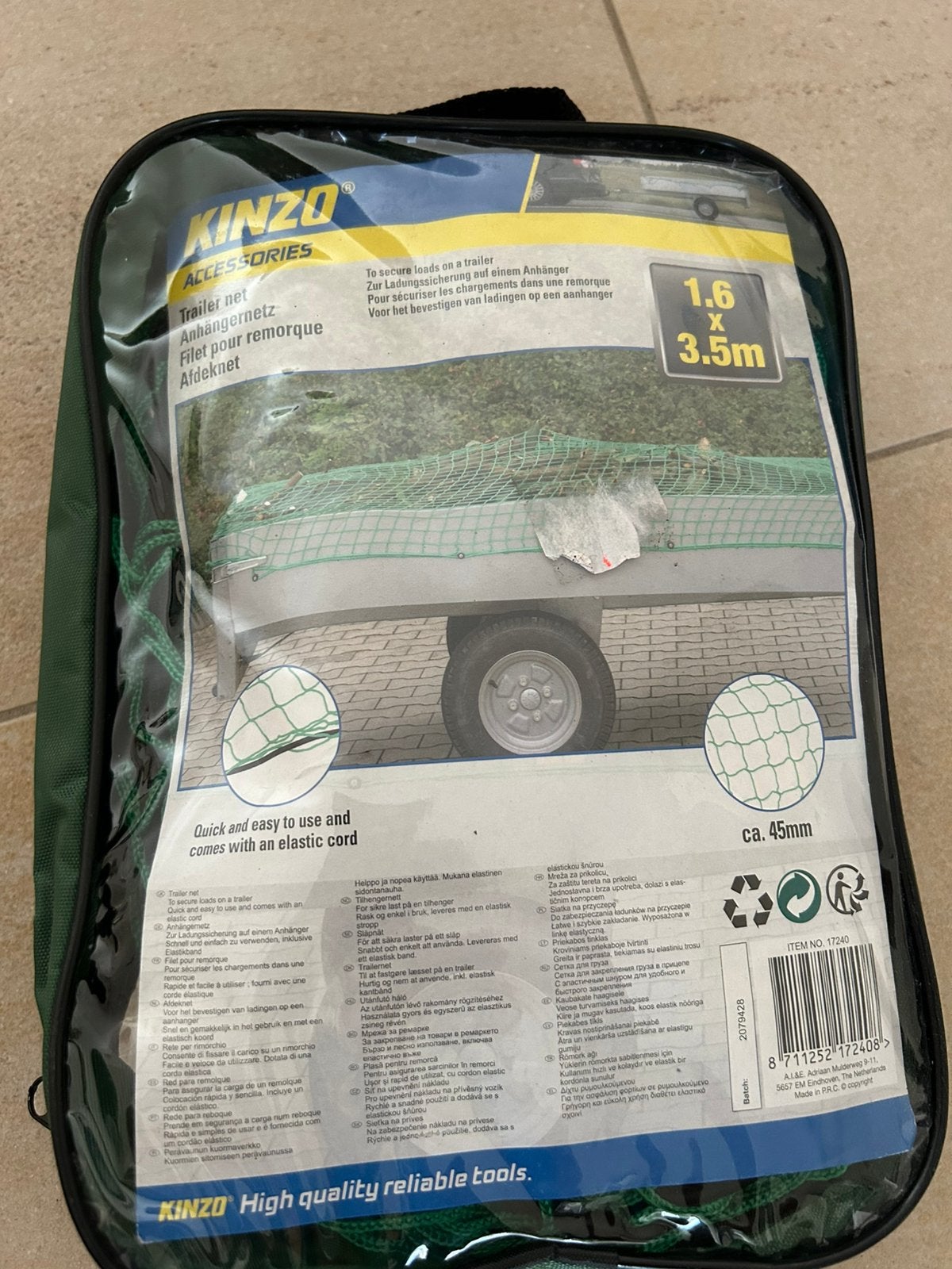 Aanhangernet afdeknet 3,5x1,6 m nieuw, Auto diversen, Ophalen of Verzenden, Nieuw