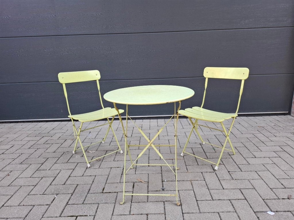 bistro set, Ophalen, Gebruikt, Overige materialen, 2 zitplaatsen
