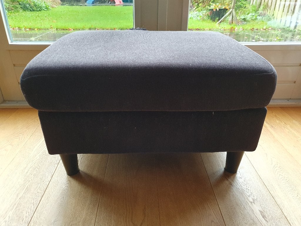 Gratis hocker antraciet, Ophalen, Gebruikt, Vierkant, 75 tot 100 cm