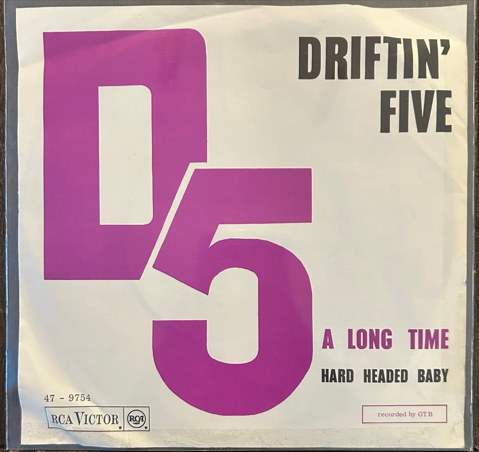 Driftin' Five - A Long Time / Hard Headed Baby (Single), Cd's en Dvd's, Originele persing, Ophalen of Verzenden, Gebruikt, Pop