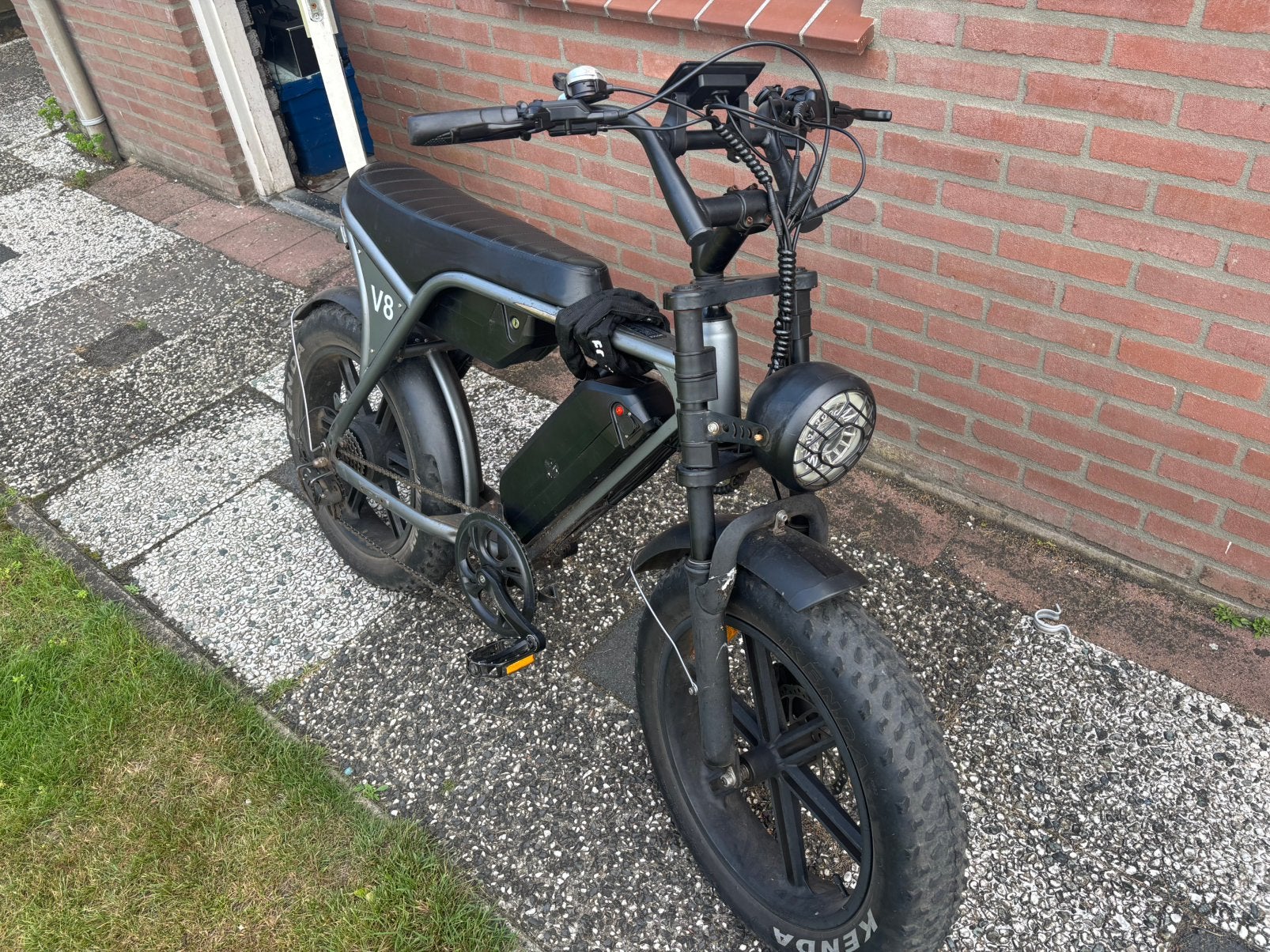Fatbike v8 dubbel accu, Gebruikt, 59 cm of meer, 50 km per accu of meer, Ophalen