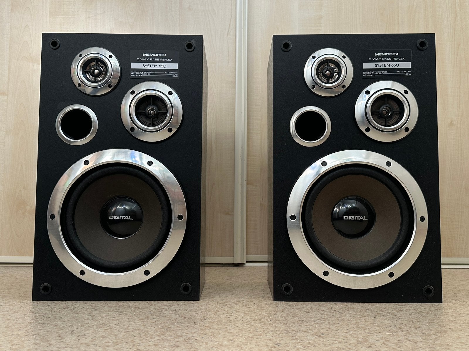 Memorex 3-weg luidspreker box 60W set, Audio, Tv en Foto, Luidsprekers, Ophalen of Verzenden, Zo goed als nieuw, Overige merken