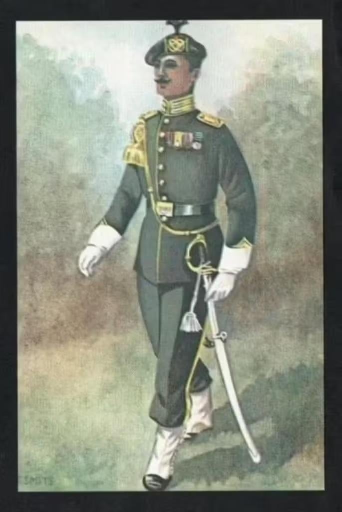 Militaire Ansichtkaart Garderegiment Jagers Adjudant., Ophalen of Verzenden, 1940 tot 1960, Ongelopen, Ambachten of Beroep