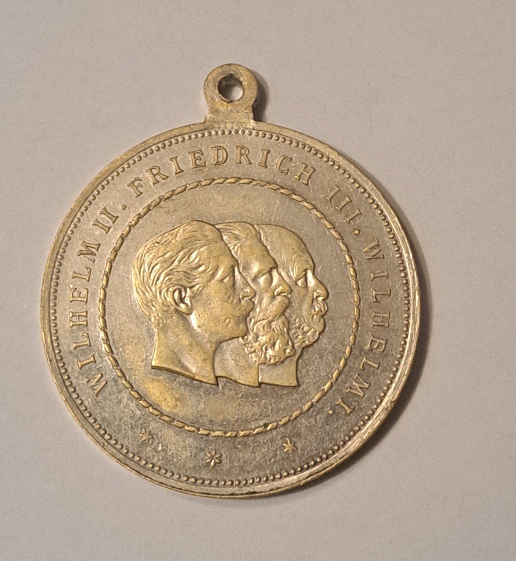 Herdenkingsmedaille 1888 - Duits Driekeizerjaar, Ophalen of Verzenden, Overige materialen