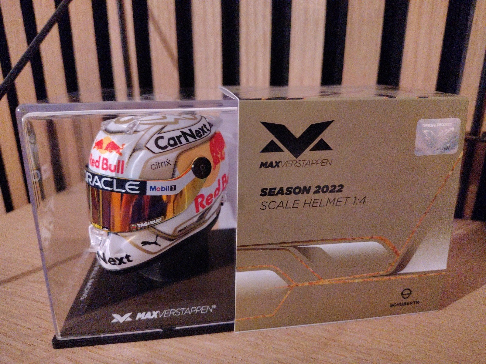 Max Verstappen 1:4 helm , Season 2022, Ophalen, Nieuw, Formule 1