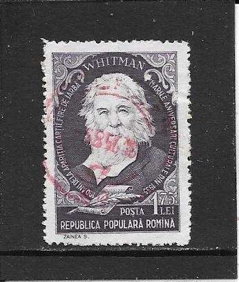 Roemenië W. Whitman, Ophalen of Verzenden, Overige landen, Gestempeld