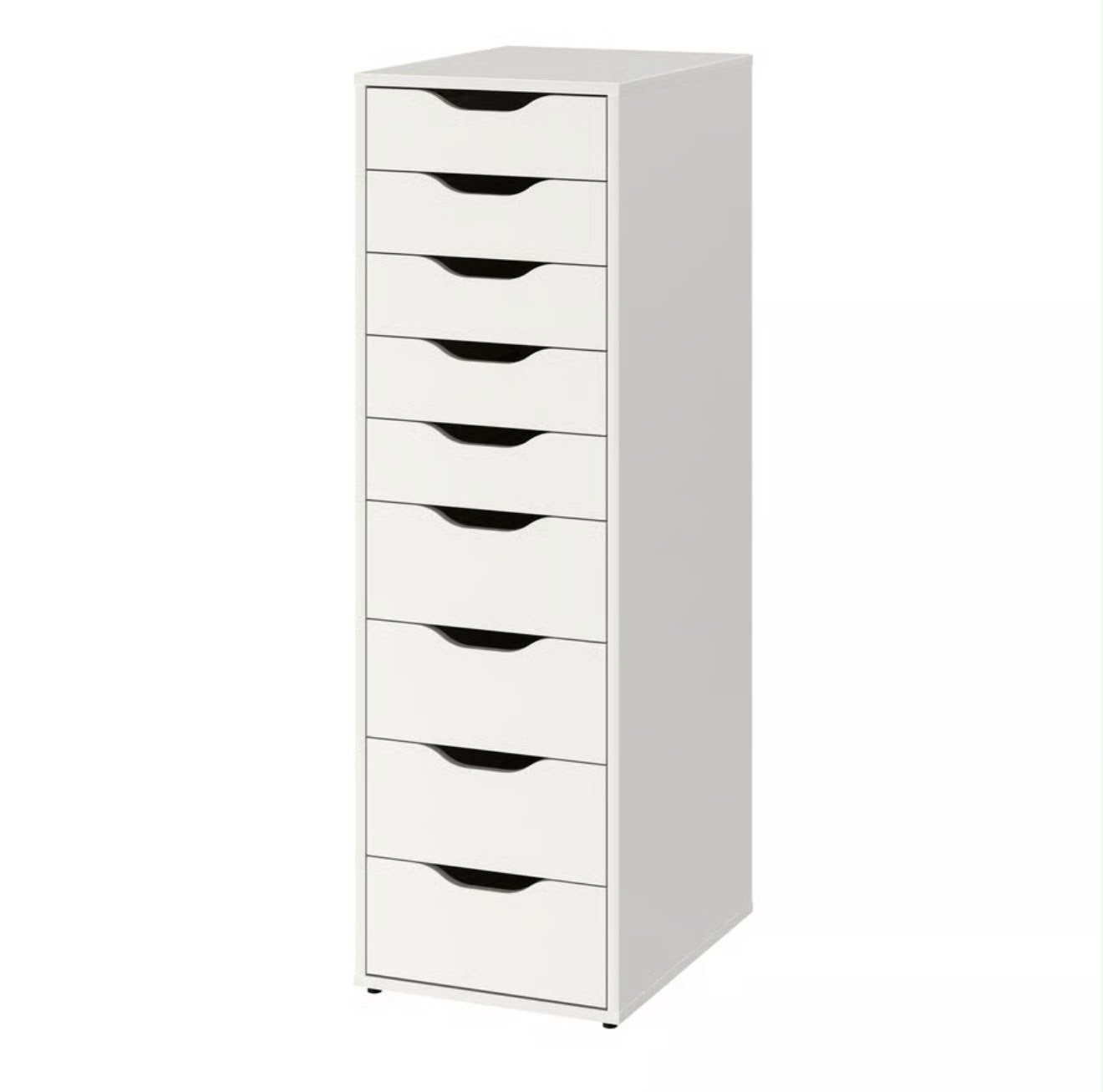 ALEX Ladeblok met 9 lades, wit, 36x116 cm, Huis en Inrichting, Ophalen, Overige materialen, Minder dan 50 cm, Gebruikt