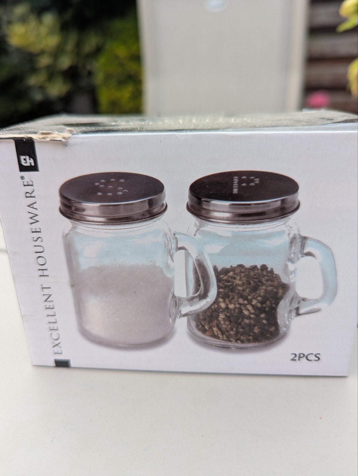 Zout - en peper vaatjes set Excellent Houseware nieuw kamado, Ophalen of Verzenden, Overige merken, Glas, Overige typen