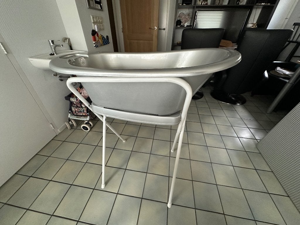 badstandaard badje en tummy tub, Kinderen en Baby's, Ophalen, Zo goed als nieuw, Badje, Bébé-jou