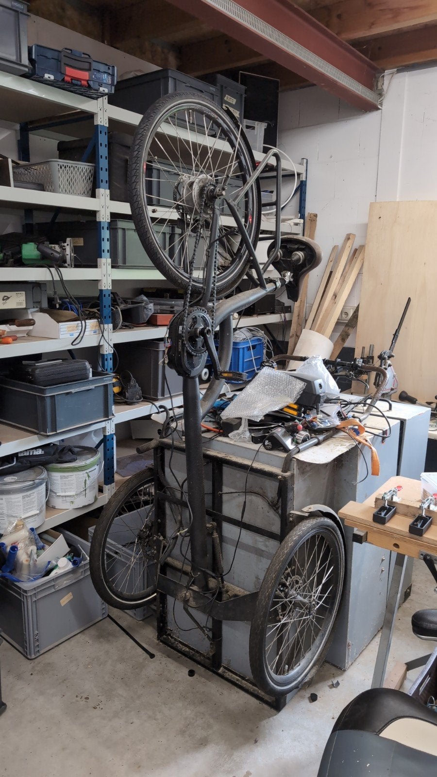 Oude postfiets bakfiets - opknapper/project, Gebruikt, Goederen, Elektrisch, Ophalen
