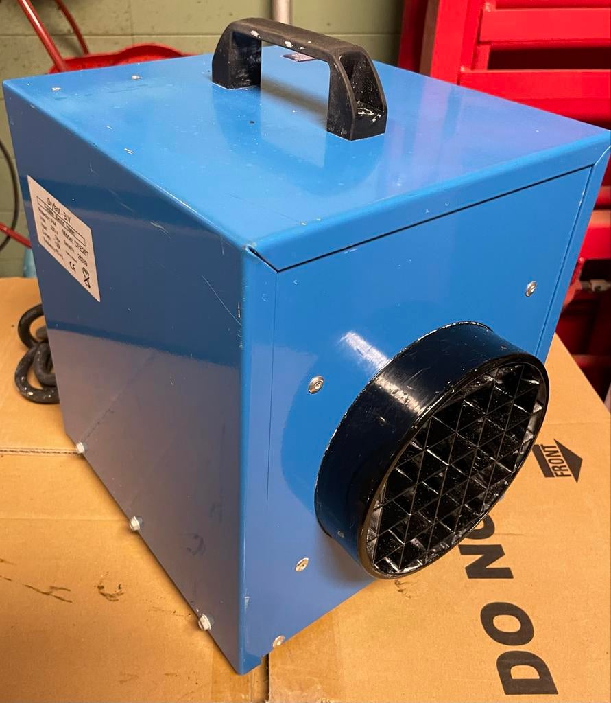 Dryfast DFE25T elektrische kachel bouwdroger 3kW, Gebruikt, Minder dan 30 cm, Kachel, Minder dan 60 cm