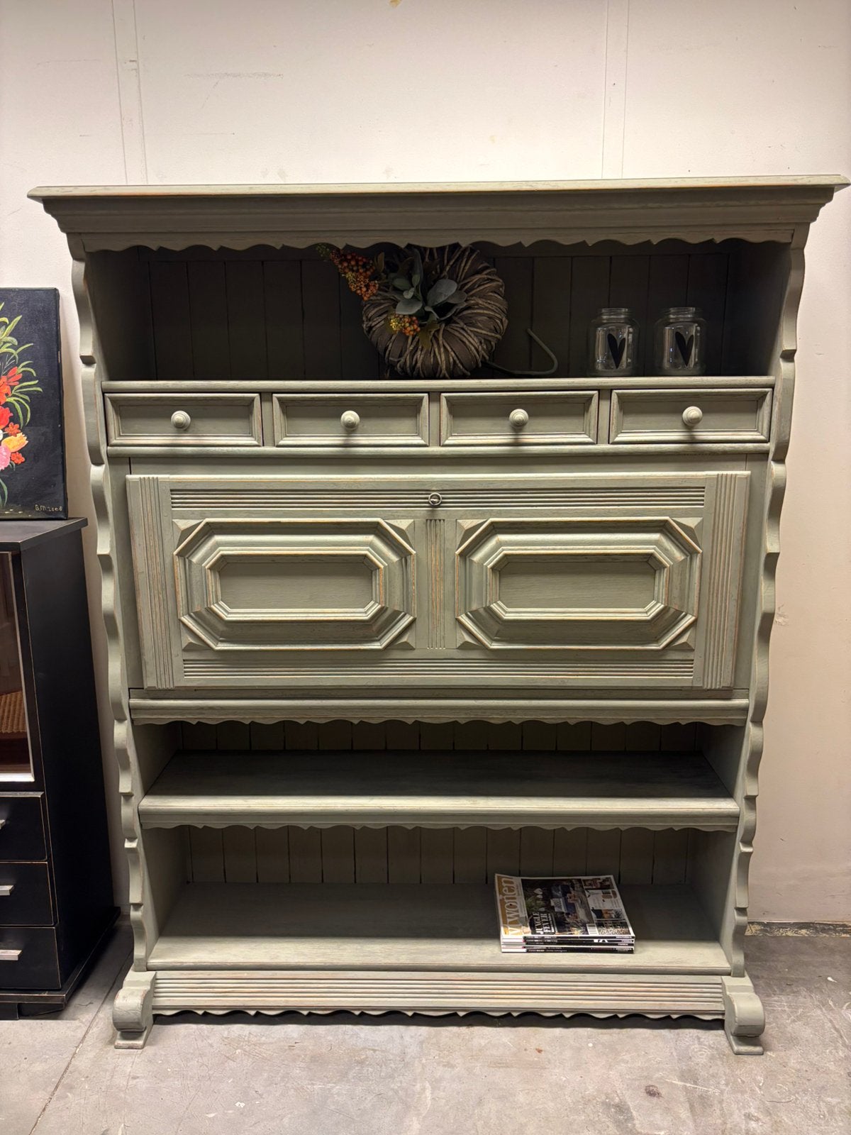 Vintage Brocante kast / secretaire, Huis en Inrichting, Kasten | Overige, Studio Larilo, Zo goed als nieuw, Sportstraat 6 Kerkrade