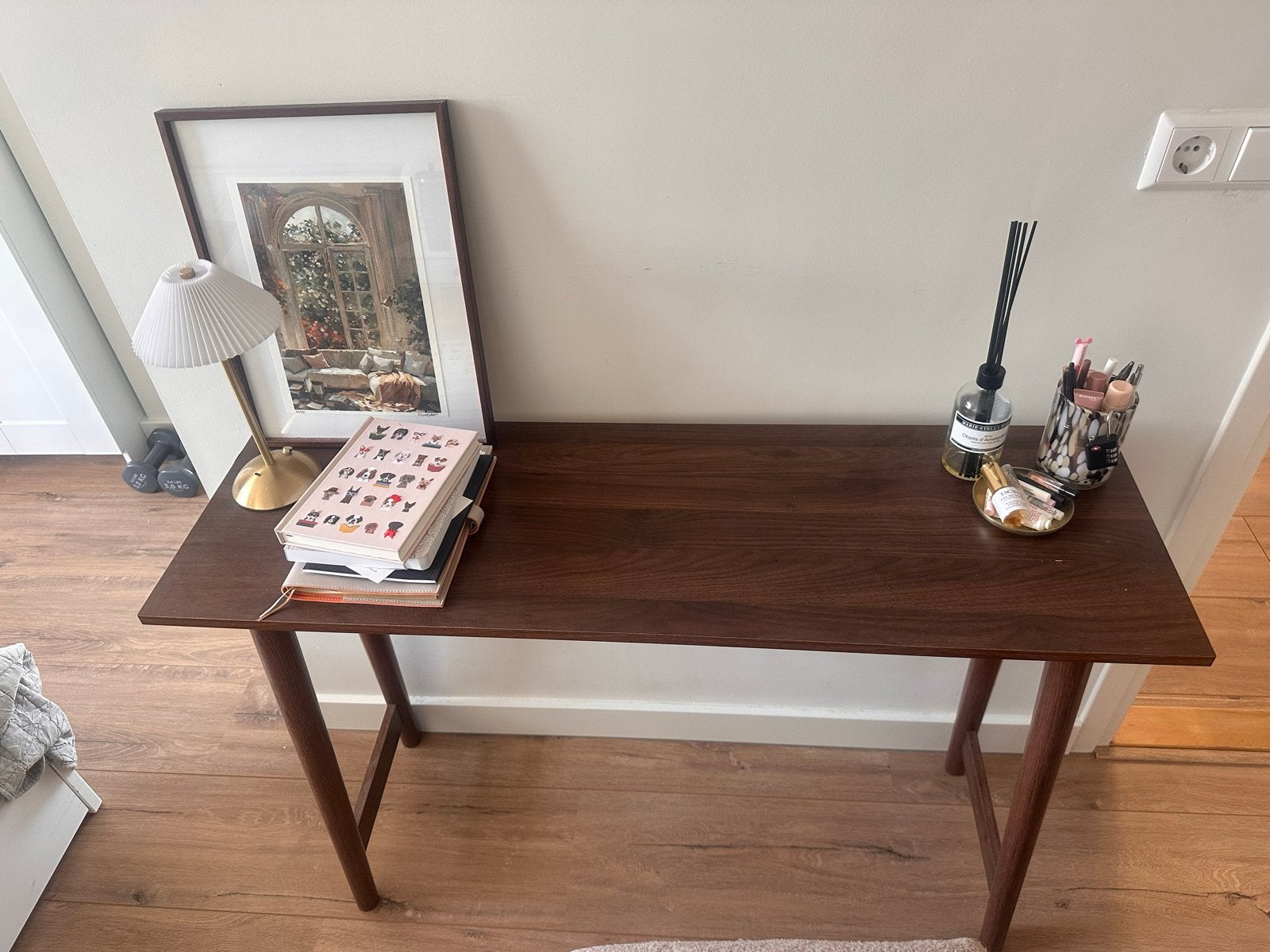 Donkere console tafel, Ophalen, Zo goed als nieuw, 75 cm of meer, 60 cm of meer
