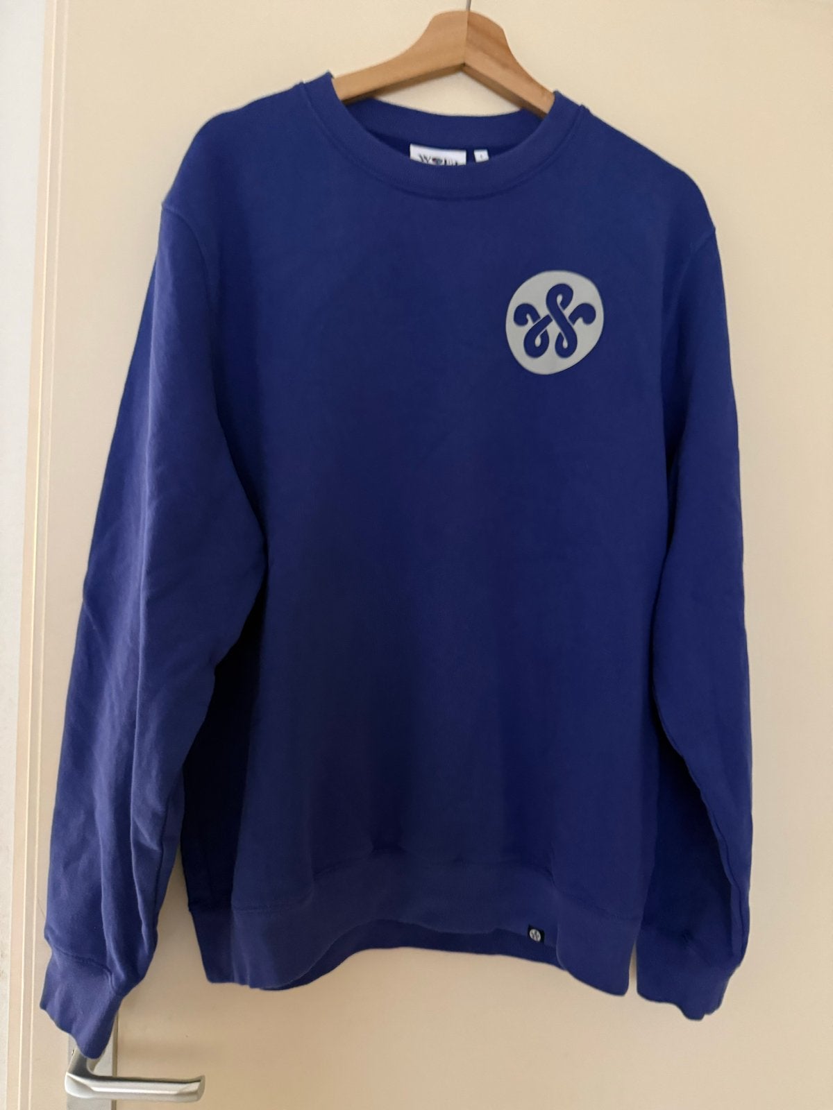 Woei  Sweater Blauw Maat L, Ophalen of Verzenden, Zo goed als nieuw
