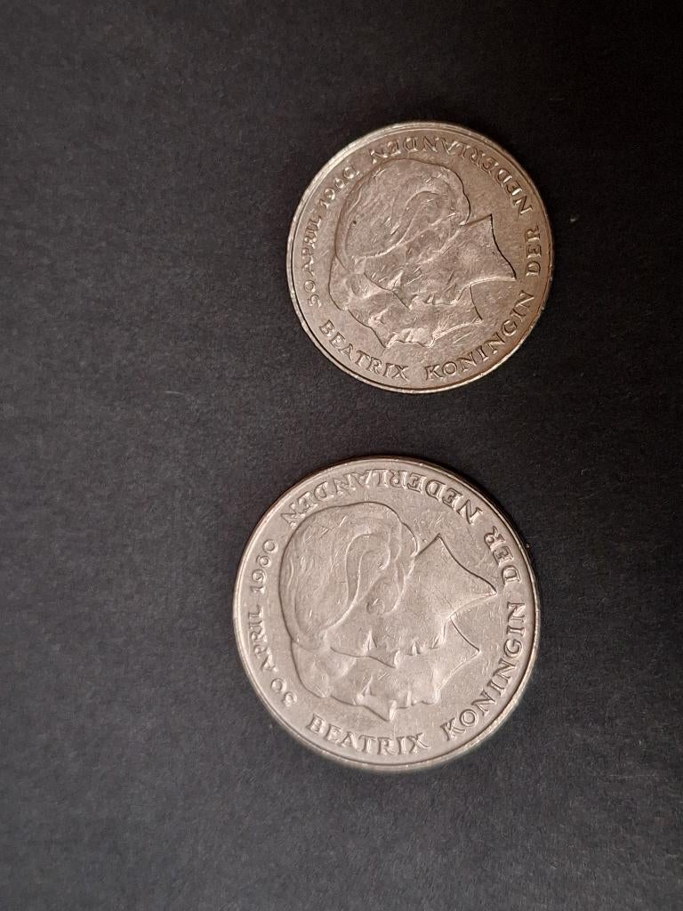 1 Gulden en 2,5 Gulden, Postzegels en Munten, Munten | Nederland, Ophalen of Verzenden, Koningin Beatrix