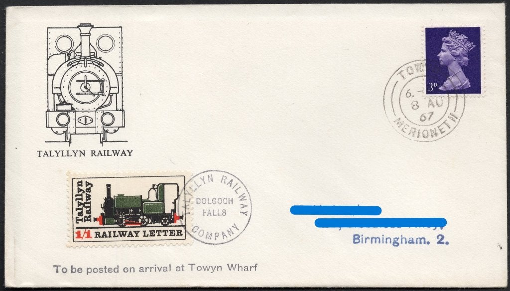 Spoor (4) - Talyllyn Railway 1967, Verzenden, Envelop
