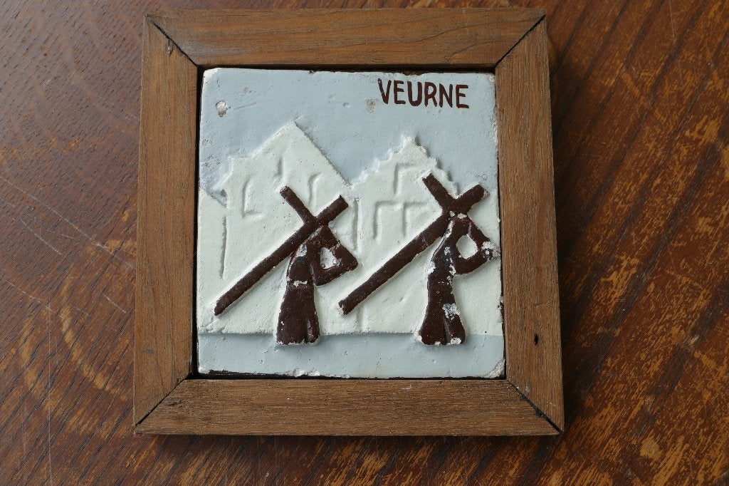 tegeltje Veurne 1, Antiek en Kunst, Ophalen of Verzenden