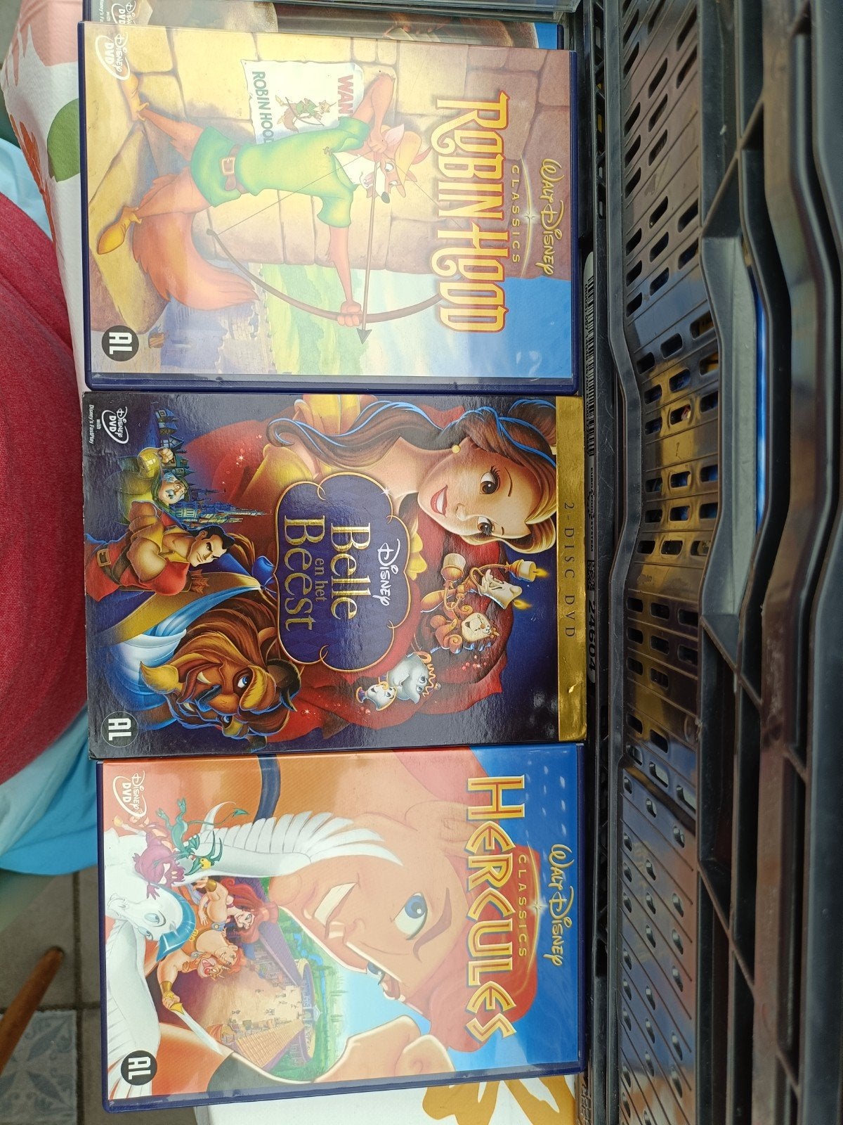 Disney Classics DVD Boxset: Robin Hood, Belle en het Beest,, Gebruikt, Tekenfilm, Boxset, Ophalen of Verzenden