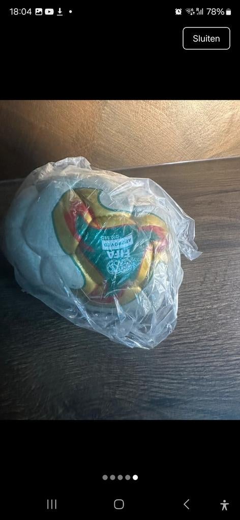 Officiële wedstrijd WK Bal 2002  - Adidas FIFA Approved, Sport en Fitness, Voetbal, Maat XL, Ophalen of Verzenden, Nieuw, Bal