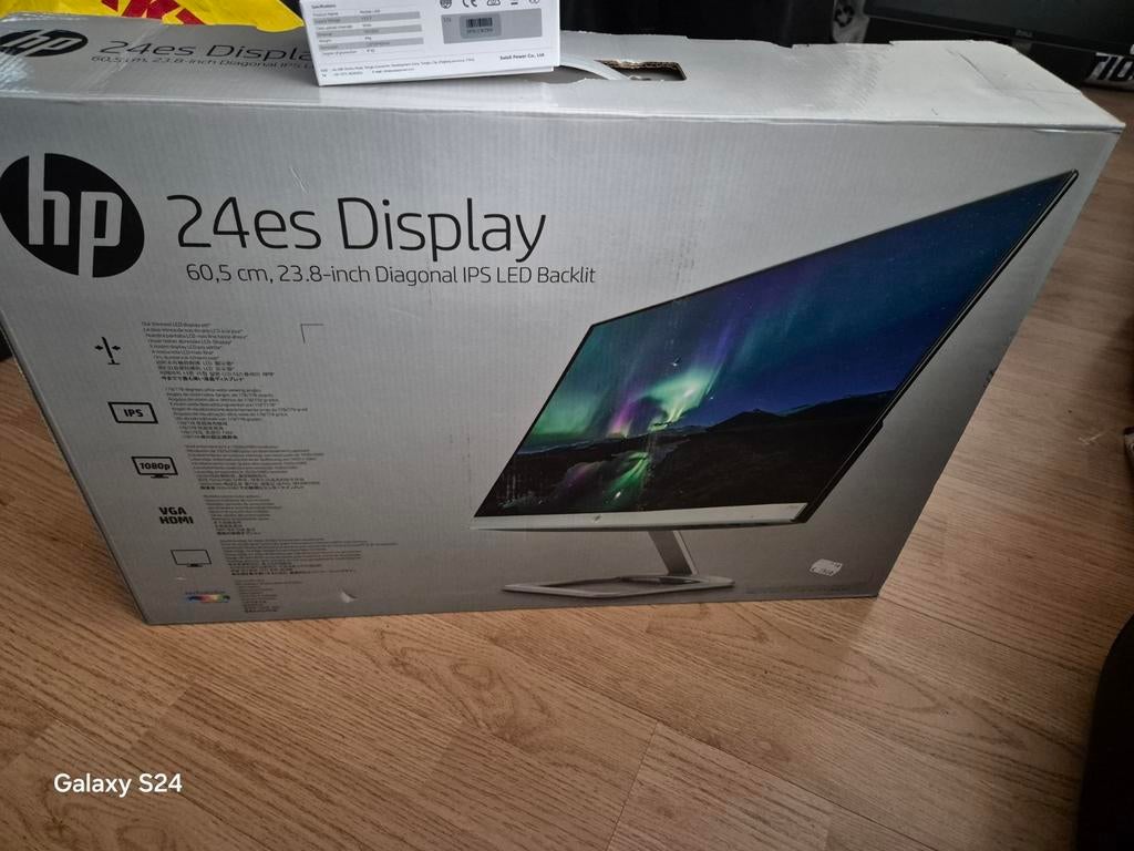 HP 24es display  monitor nieuw, Computers en Software, Monitoren, HDMI, IPS, Nieuw, Full HD