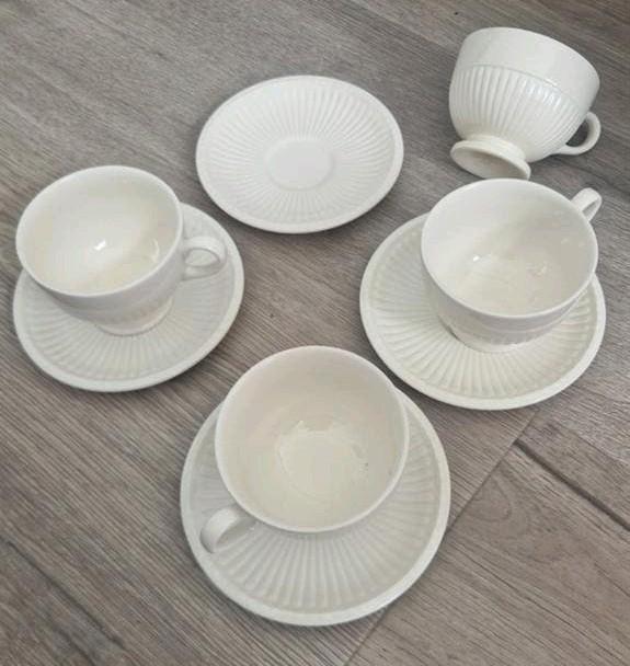 4 Wedgwood Edme kop& schotel, Ophalen of Verzenden