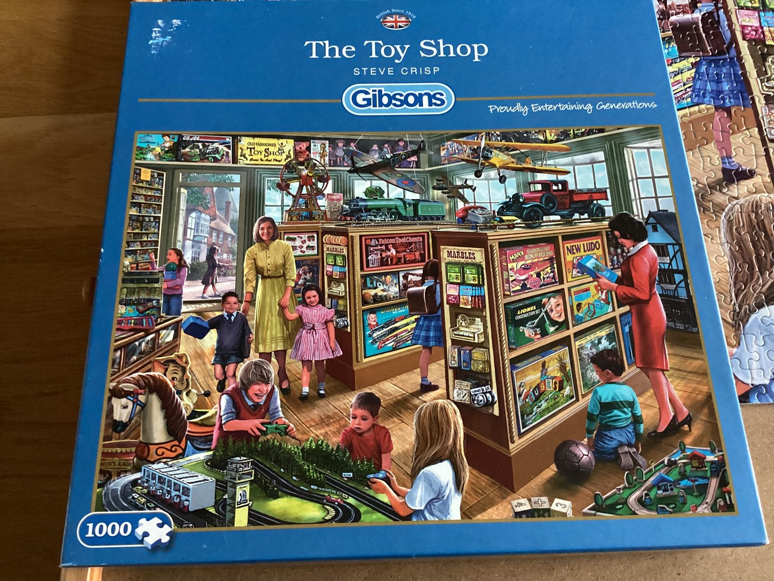 Gibsons puzzel The Toy Shop, Ophalen of Verzenden, 500 t/m 1500 stukjes, Zo goed als nieuw, Legpuzzel