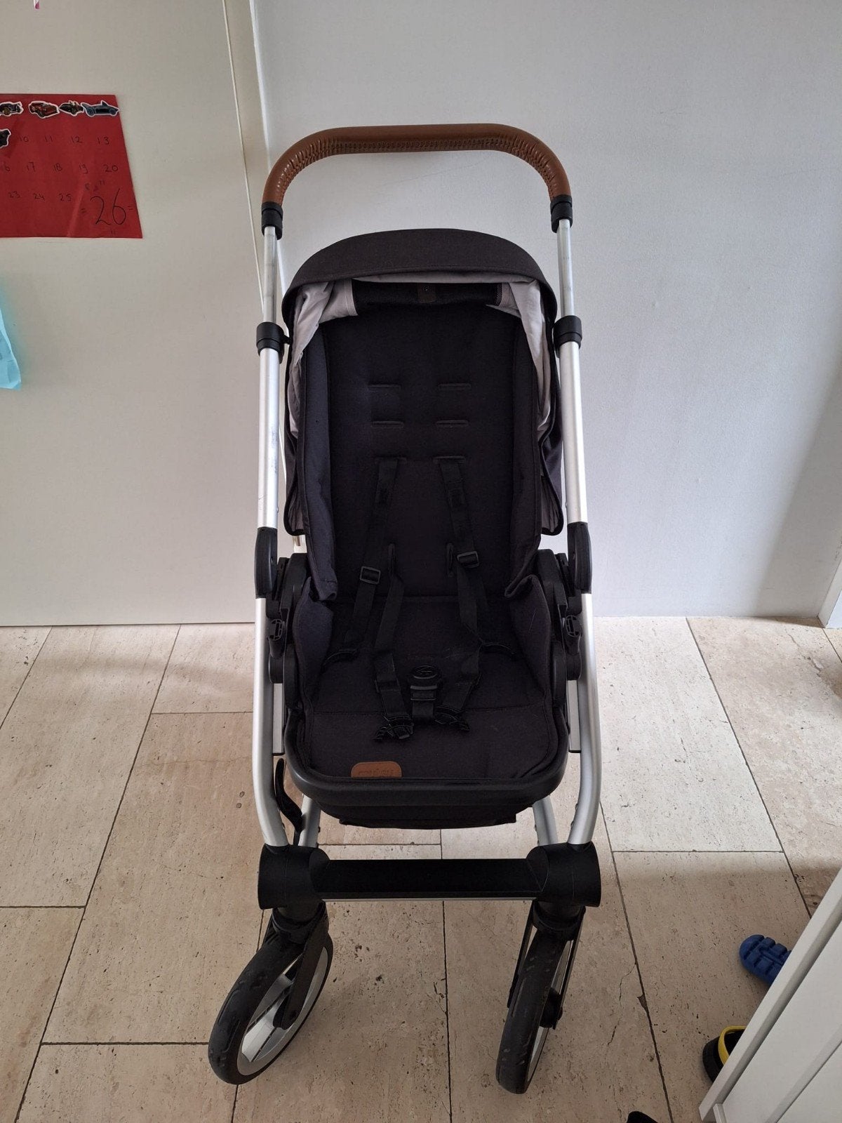 Combi kinderwagen Mutsy Nio zwart, Ophalen, Gebruikt, Overige merken, Verstelbare rugleuning