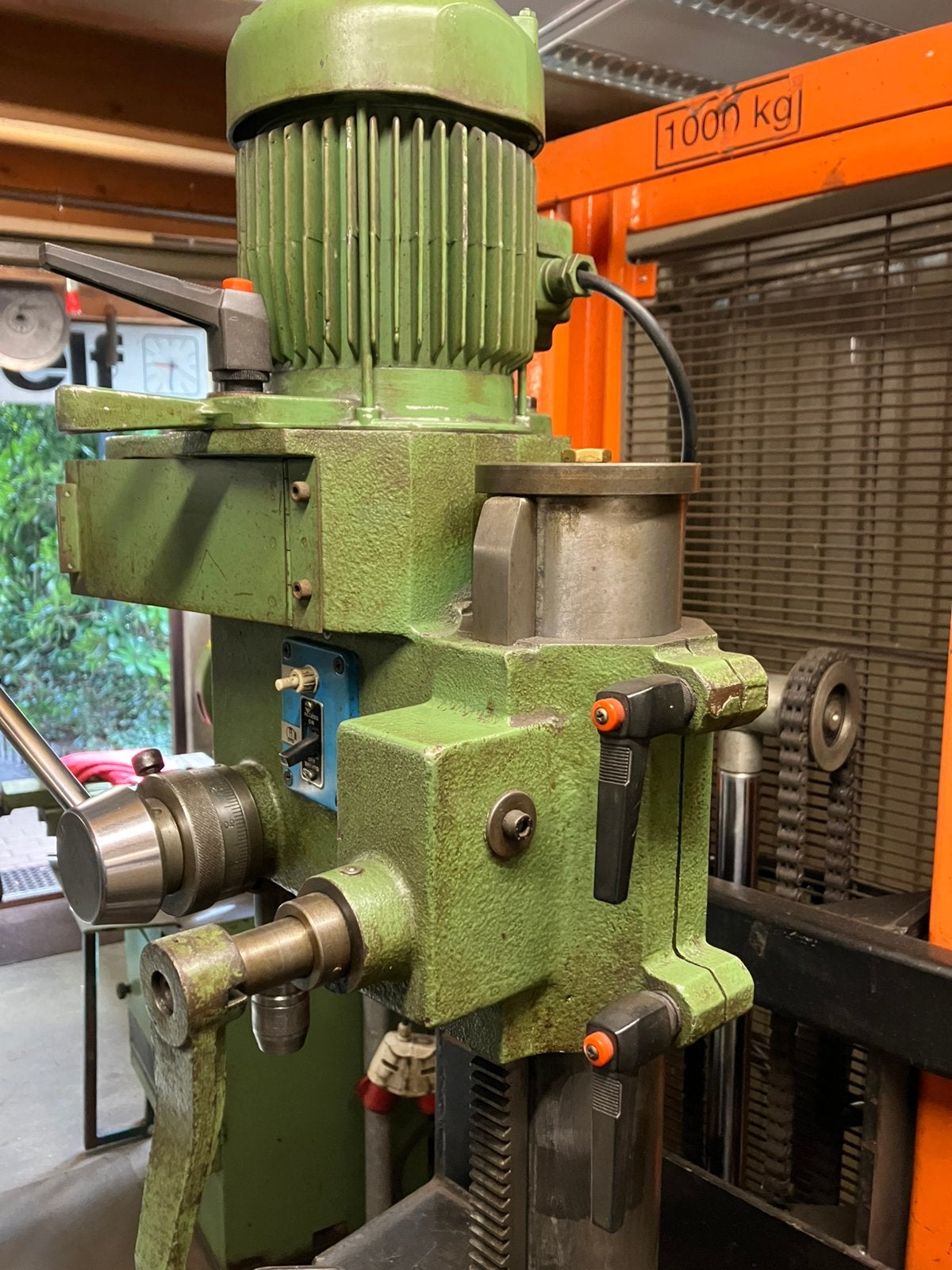 Tafelboormachine, Ophalen, Gebruikt, Kolomboormachine