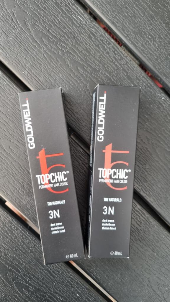 Goldwell Topchic Permanente Haarverf 3N Donkerbruin (2x), Ophalen of Verzenden, Nieuw, Overige typen