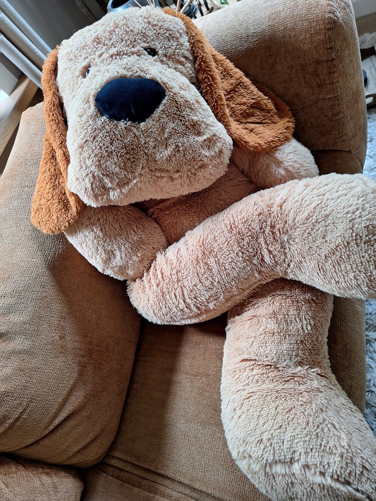 Knuffelzachte hond XXL, Verzamelen, Beren en Cherished Teddies, Ophalen, Zo goed als nieuw, Stoffen beer, Overige merken