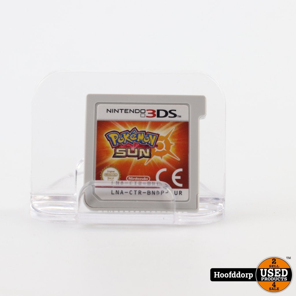 Nintendo 3DS Game: Pokemon Sun (Losse Card), Nintendo, Gebruikt, Support@nintendo.com, 11-1 Hokotate-cho, Kamitoba, Minami-ku
Kyoto 601-8501
Japan