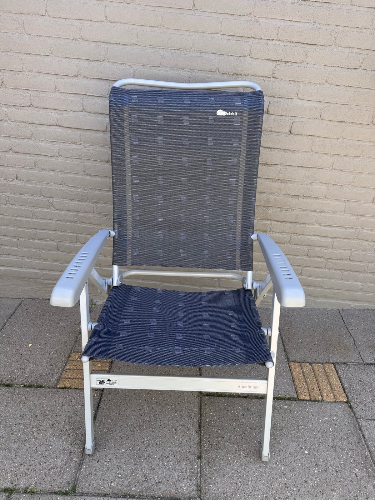 Dukdalf Limbo XXL Campingstoel - Aluminium tot 200kg, Ophalen, Zo goed als nieuw, Campingstoel