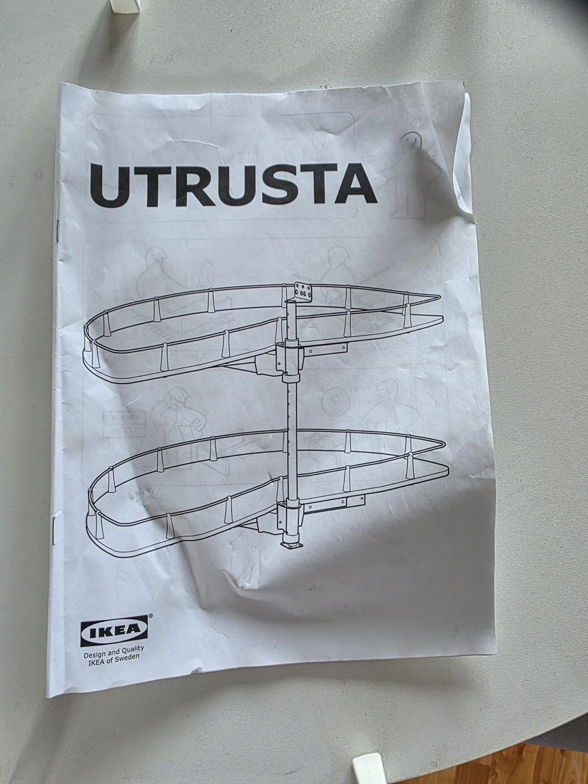 IKEA UTRUSTA Draaiplateau voor hoekkast, Ophalen, Nieuw