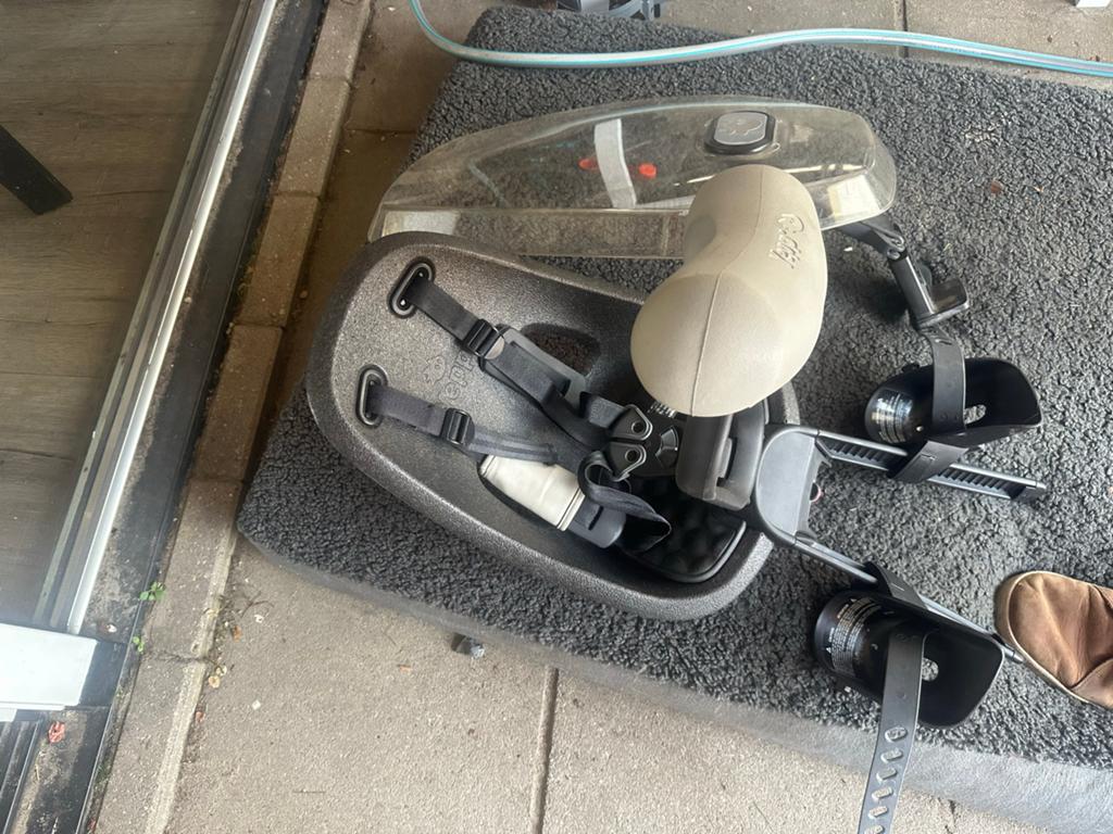 Yepp voorzitje met windscherm, Ophalen, Gebruikt, 0 t/m 13 kg, Voorzitje
