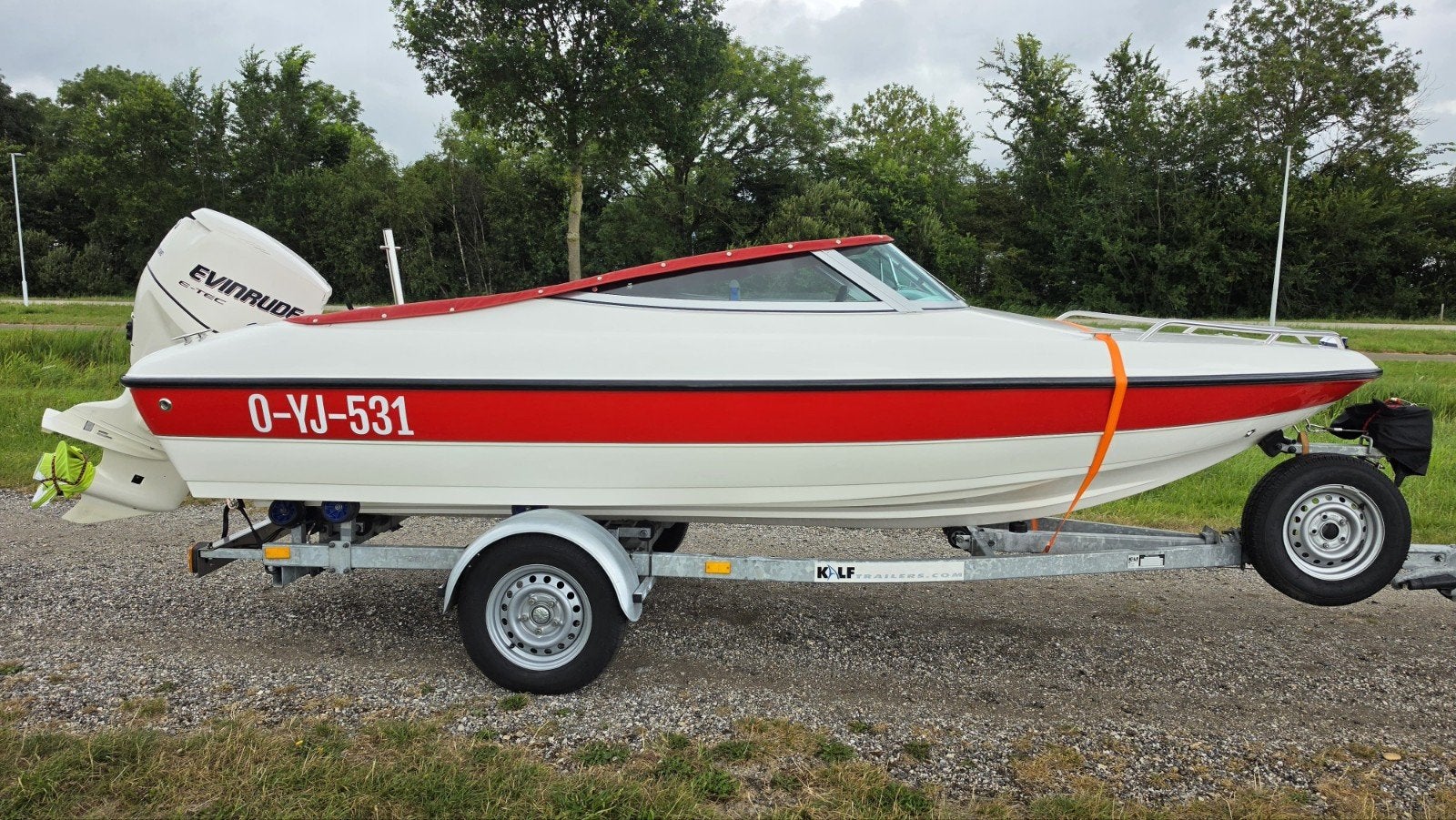 Fletcher Arrowflash 15 GTO 2010 + Evinrude 75pk E-Tec 2010, Ophalen, Zo goed als nieuw, Motor en Techniek, Motorboot