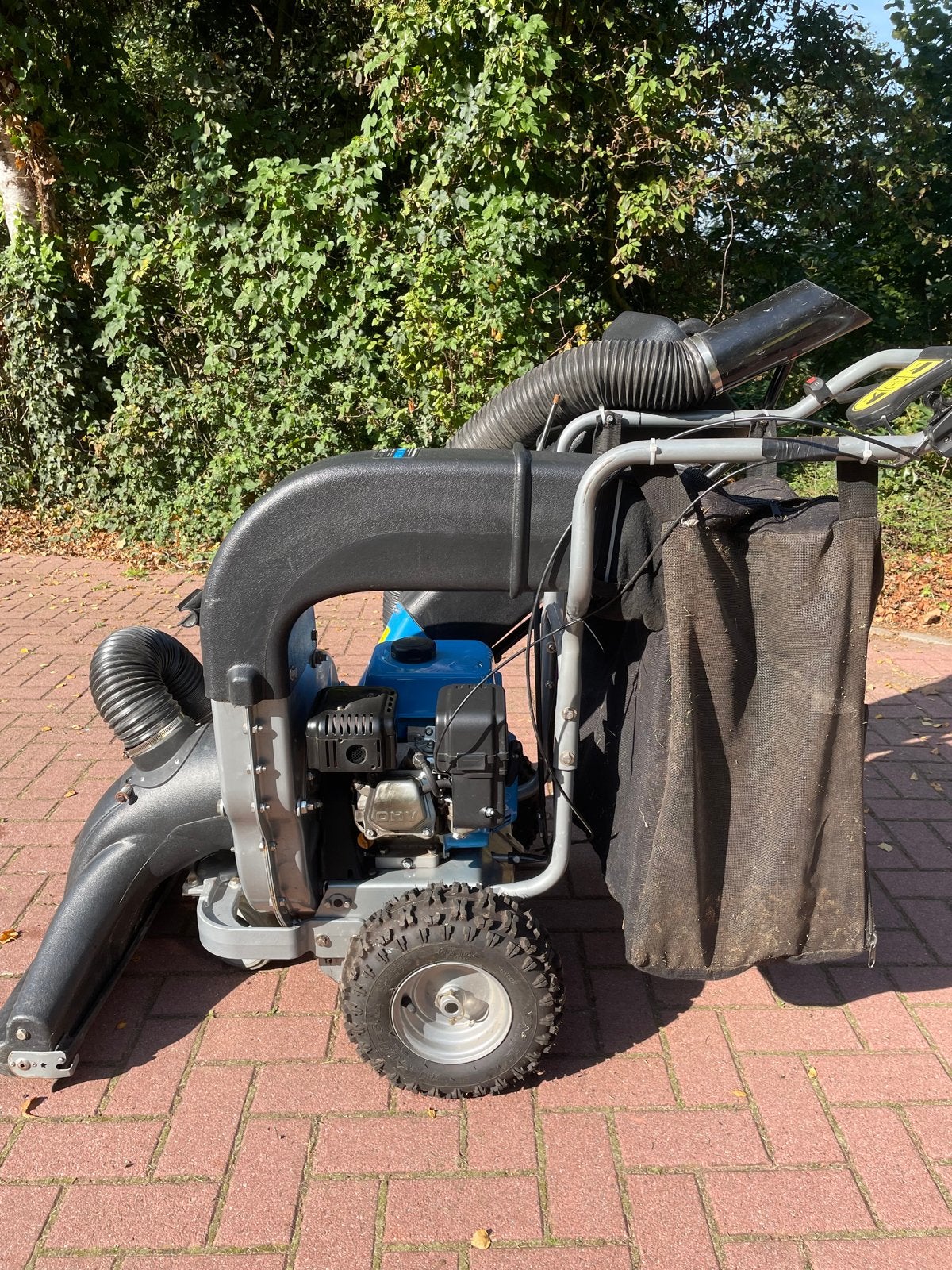 Bladzuiger met hakselaar GSH 6501 B - Benzine, Ophalen, Gebruikt, Benzine, Met opvangzak
