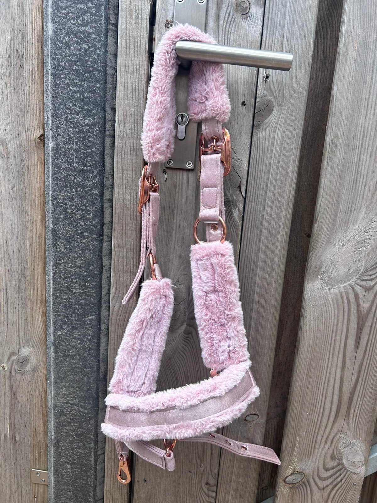 Hoofdstel Horsegear maat Cob, Dieren en Toebehoren, Hoofdstel, Ophalen of Verzenden, Zo goed als nieuw, Roze