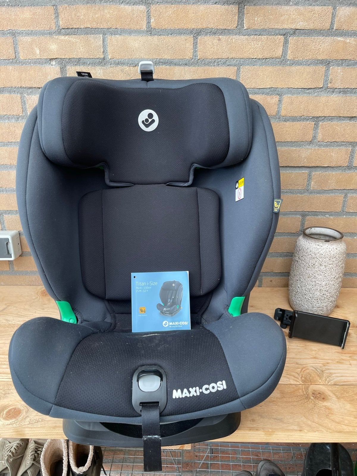 Maxi-Cosi Titan i-Size autostoel - 76-150 cm, Ophalen, Autogordel of Isofix, Verstelbare rugleuning, Zo goed als nieuw