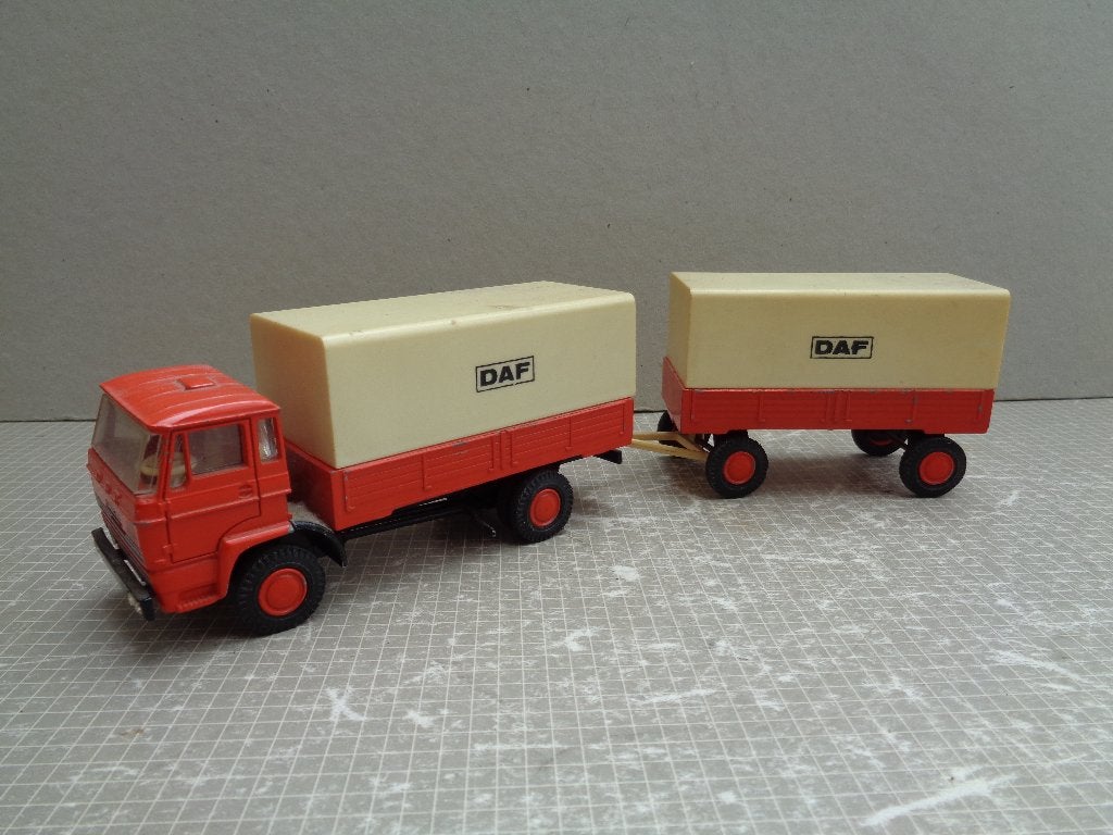 lion daf 2000 huif combi, Ophalen of Verzenden, Zo goed als nieuw, Bus of Vrachtwagen, Lion Toys