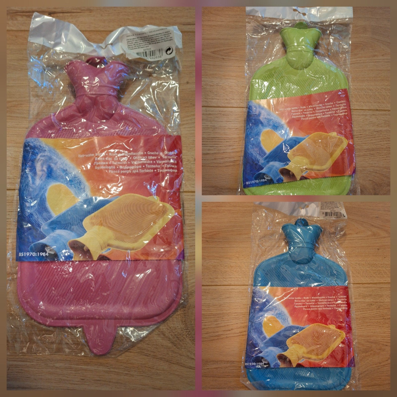 4x Rubberen warmwater kruik. Nieuw!, Ophalen of Verzenden, Nieuw