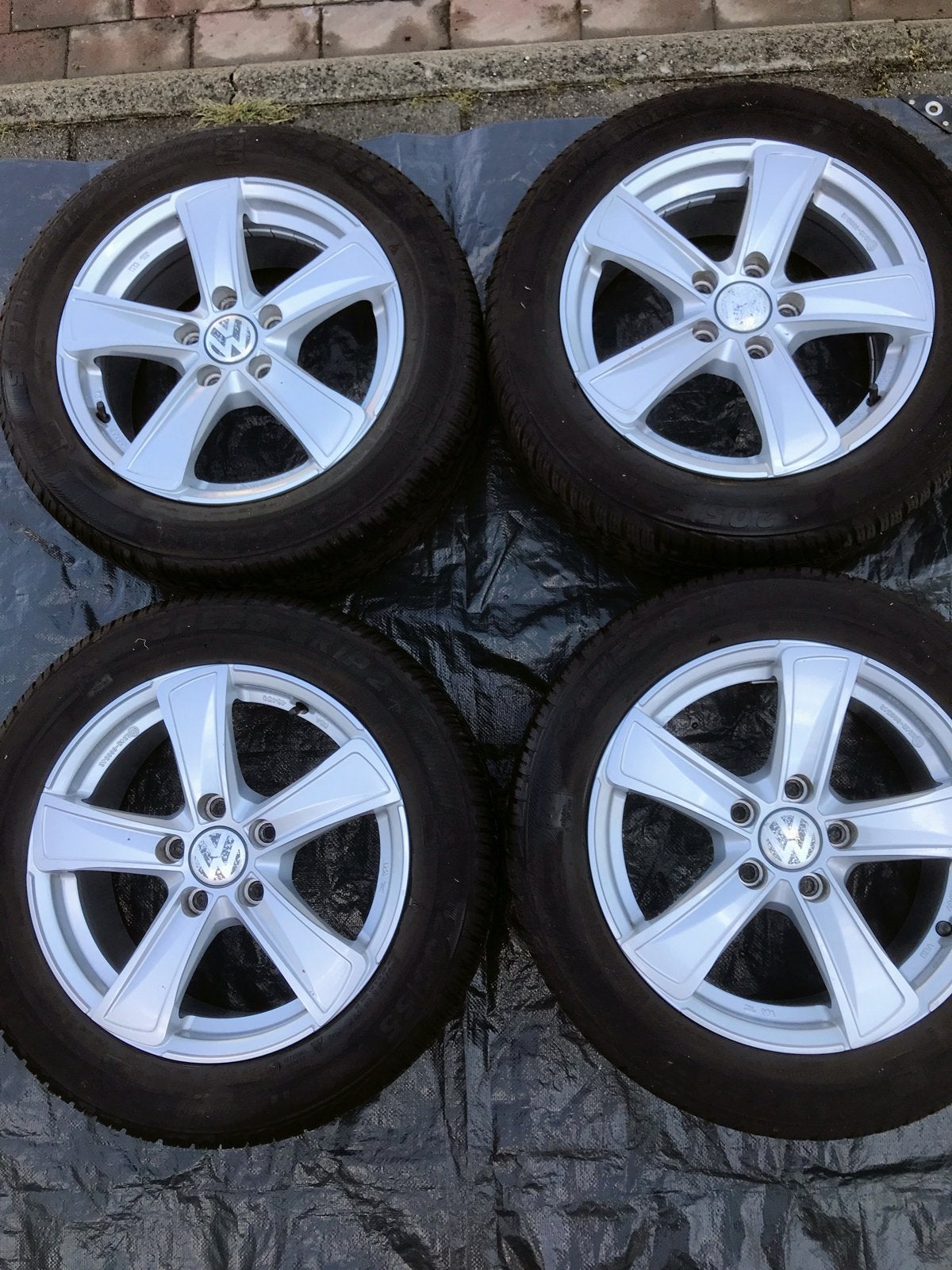 Set VW Golf 6 velgen met banden 16 inch, Auto-onderdelen, Ophalen, Gebruikt, 16 inch, Banden en Velgen