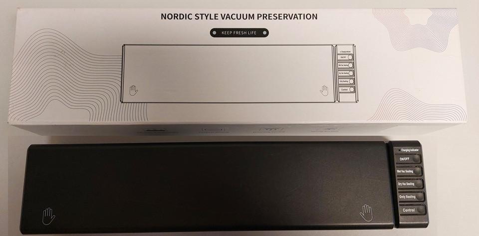 Oplaadbare vacumeermachine van Nordic. € 14,95., Kunststof, Ophalen of Verzenden, Zwart, Overige merken