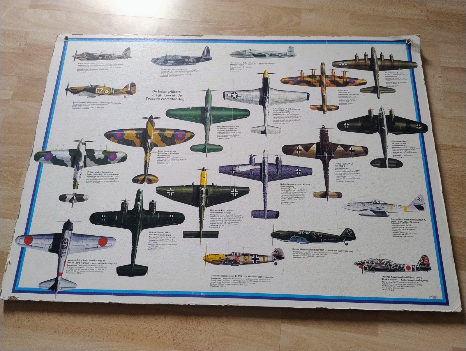De belangrijkste vliegtuigen uit de tweede wereldoorlog, Ophalen, Luchtmacht, Nederland, Foto of Poster