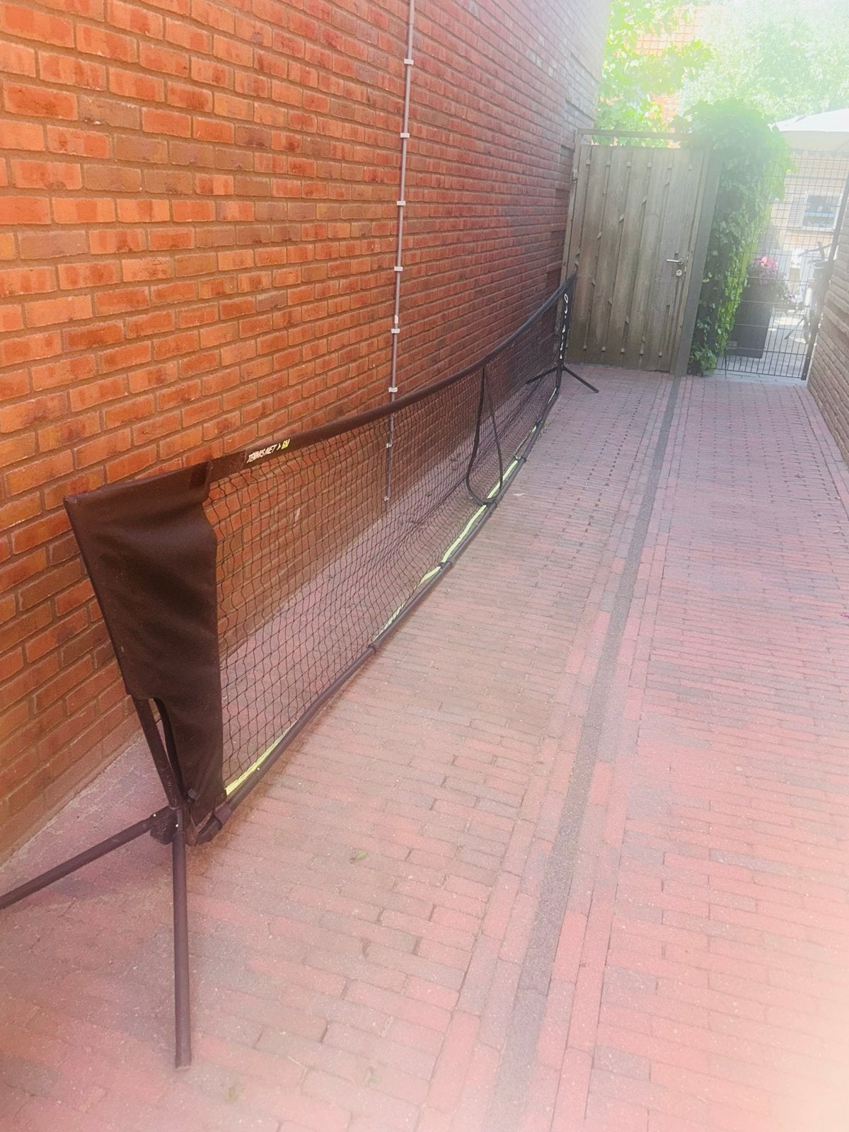 Groot vrijstaand tennis-/sportnet 6 meter – €35, Gebruikt, L00, Overige typen, Ophalen