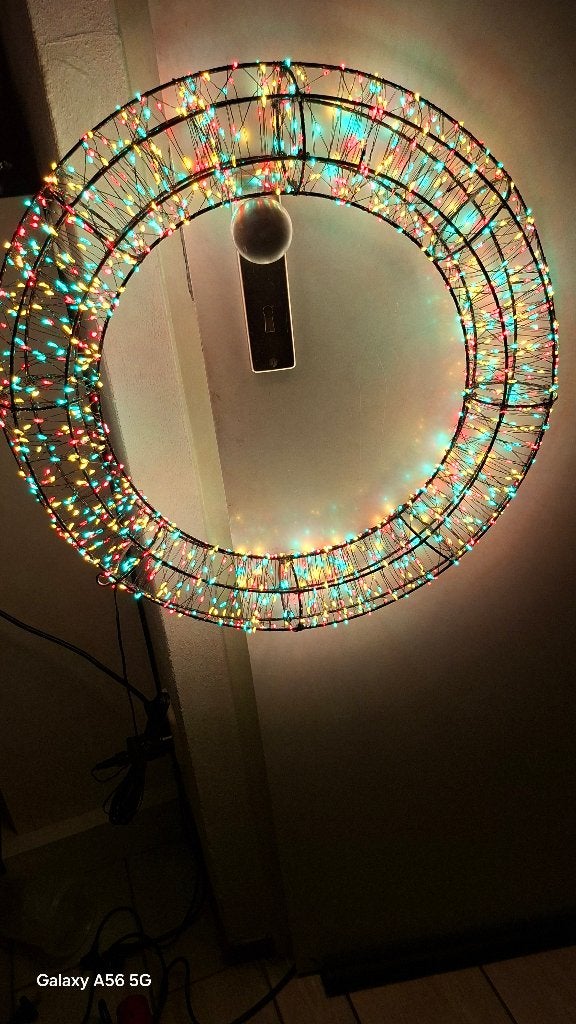 lichtkrans  verlicht hart, Carnaval, Maat 46/48 (XL) of groter, Nieuw, Ophalen of Verzenden