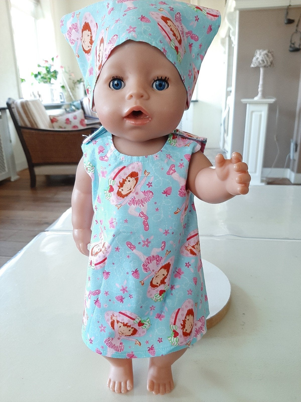2 delig stroberry shortcake set baby born pop 43cm, Ophalen of Verzenden, Nieuw, Babypop