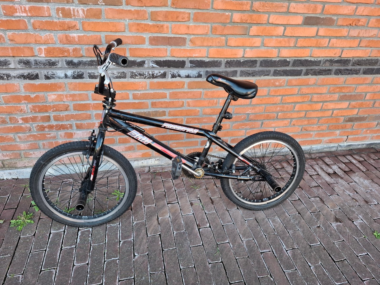 BMX Fiets Zwart - Gebruikt, Fietsen en Brommers, Ophalen, Staal, 16 tot 20 inch, Gebruikt