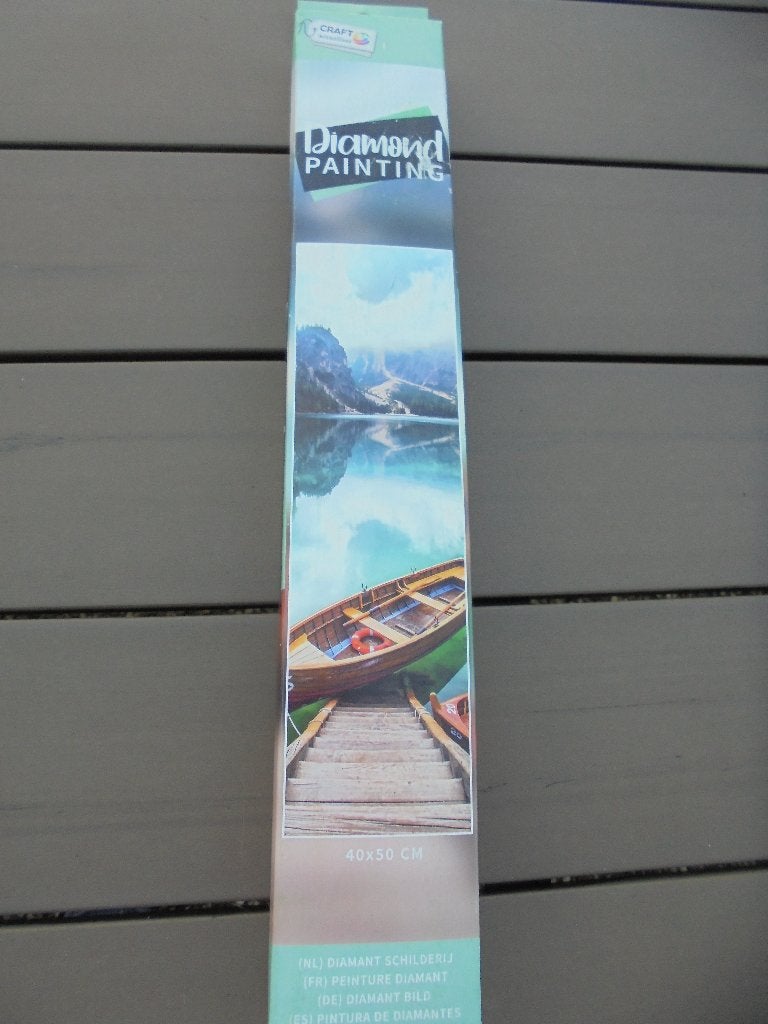 Diamond painting boot, Zelfklevend, Overige thema's, Diamond painting, Nieuw