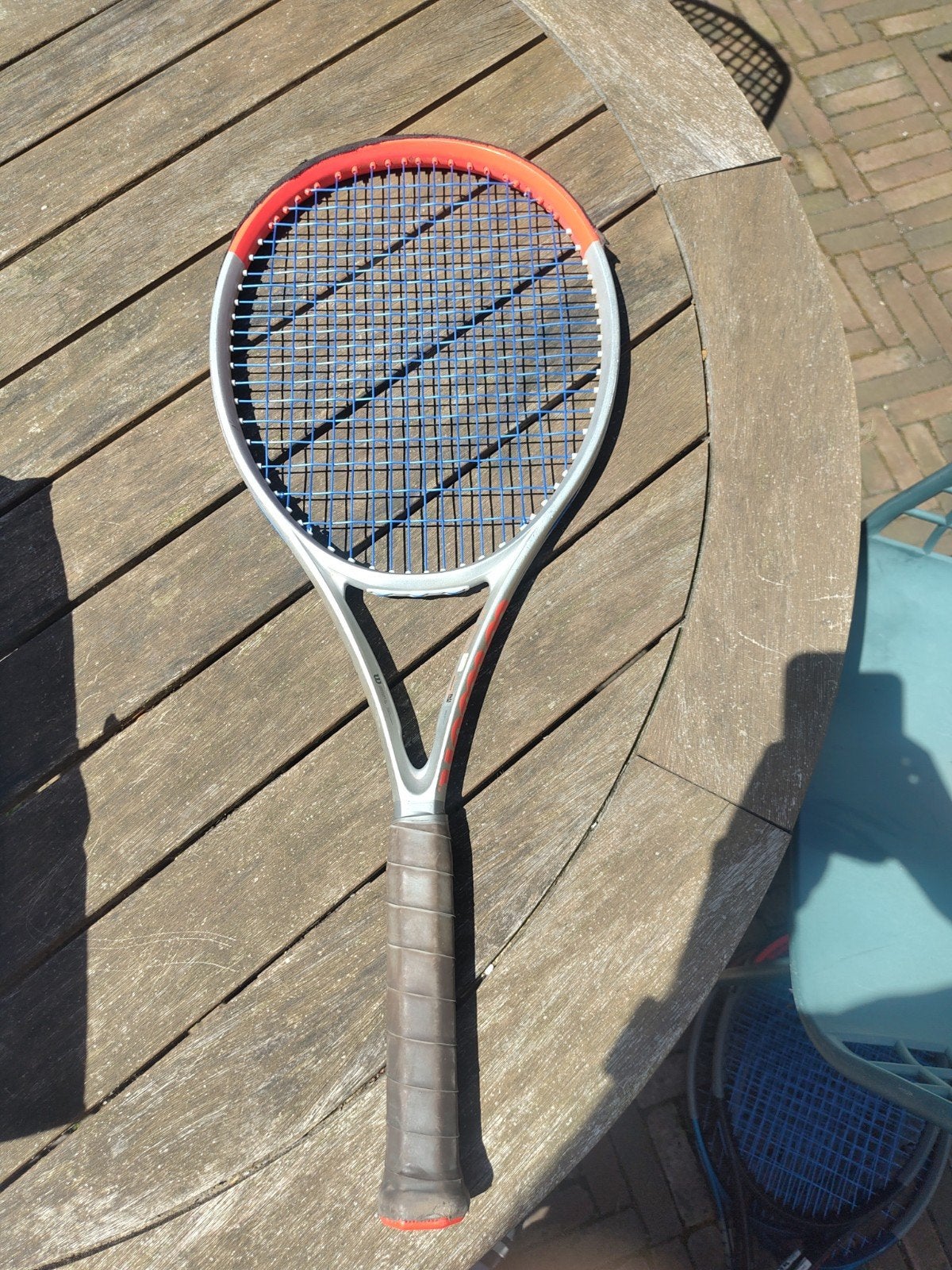 Wilson Clash 100 Tennisracket - Zilverkleurig, Ophalen of Verzenden, Gebruikt, Racket, Wilson