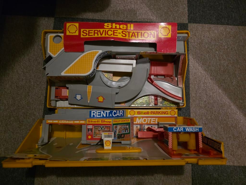 Vintage Stelco Shell garage gemaakt rondom 1980 retro, Hobby en Vrije tijd, Ophalen of Verzenden, Gebruikt